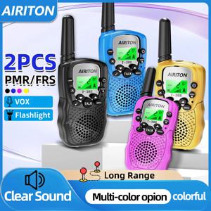 2개 세트 AIRITON T-388 어린이용 워키토키 PMR/FRS 선명한 음성 장거리 채널 스캔 핸즈프리 어린이용 햄 라디오 선물