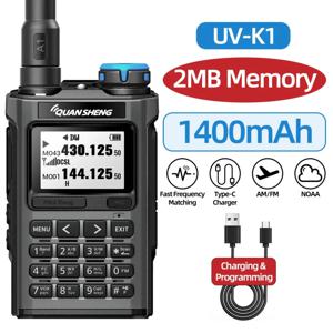 콴셩 UV-K1 L 미니 무전기 무선 주파수 복사 AM FM