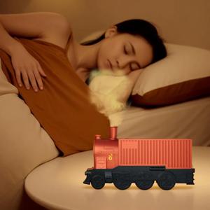 홈 뉴 트레인 가습기 레트로 소형 기차 가습기 데스크탑 에센셜 오일 공기 청정기