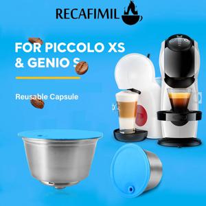 재사용 가능한 커피 캡슐 Dolce Gusto Nescafe Picolo xs Repuesto 리필 가능 스테인레스 스틸 커피 필터 용 캡슐 포드 재활용