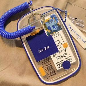 1PC 핑크 나비 가로 및 세로 범용 아크릴 카드 커버 학생 캠퍼스 카드 식사 카드 공공 교통 카드 Acce