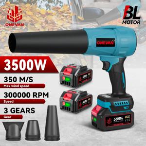 브러시리스 3500W 전기 터보 블로워 제트 팬 350M/S 휴대용 송풍기 먼지 제거 자동차 건조기 마키타 18V 배터리 핀용 블로잉 도구