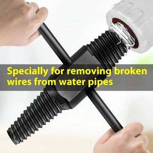 가정용 수도꼭지 와이어 추출기 수도관 파손을 위한 범용 안티 탭 도구, 나사 및 슬라이드 와이어 추출기