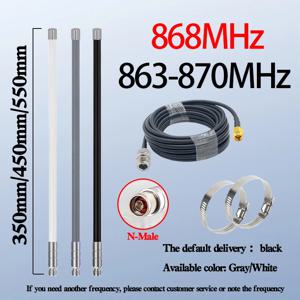Lorawan 868MHz 안테나 863-870MHz 866MHz 869MHz Meshtastic 헬륨 광부 핫스팟 안테나 용 실외 옴니 유리 섬유 안테나