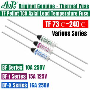 10PCS 온도 퓨즈 10A 16A 15A 열 융합 TF 73 77 84 94 99 104 113 117 121 133 142 157 172 184 192 216 229 240 C 정도