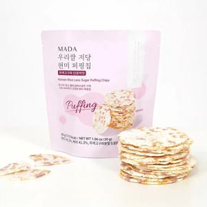 (알리)MADA 우리쌀 저당 현미 퍼핑칩(30g)자색고구마 단호박맛[2+2]