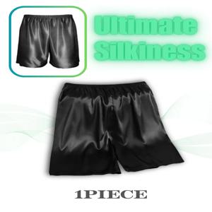 1Pc Ice Silk 남성용 여름 통기성 슬리퍼 바지, 신축성 있고 편안한 핏, 패셔너블하고 다재다능함, 캐주얼,