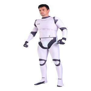 스타워즈 3D 프린트 스톰트루퍼 클론 군대 성인 및 어린이 애니메이션 의상 무대 공연 의상 전통 중국 의상