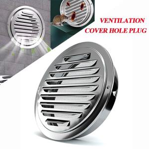 스테인레스 스틸 외벽 공기 배출구 그릴 100-150mm 원형 덕트 캡 공기 환기 커버 구멍 플러그 환기 시스템
