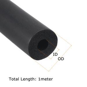 1 미터 NBR 스폰지 폼 고무 튜브 피트니스 장비 핸들 바 단열 파이프 파이프라인 홀더 스폰지 보호 슬리브