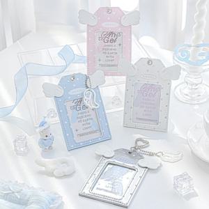 1개 장식 세트 캠퍼스 카드 보호 세트 소형 카드 백팩 펜던트 학교 카드 세트 장신구