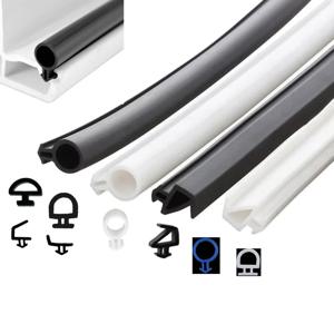 1/2/5M 브리지 알루미늄 합금 도어 Windows 씰링 스트립 카드 슬롯 유형 플라스틱 실리콘 스트립 방음 방풍 방수
