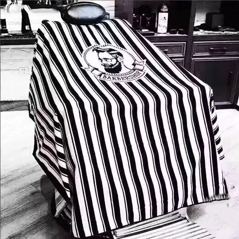 성인용 헤어 커팅 천, 붙지 않는 줄무늬 앞치마, 미용실 헤어스타일리스트, 오일 건조, 헤어 커팅 천