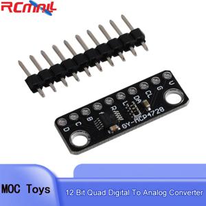 I2C 디지털 MCP4728 12비트-아날로그 변환기 GY-MCP4728 Arduino용 저전력 소비 DAC 브레이크아웃 센서 모듈