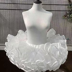 조정 가능한 허리 로리타 슈퍼 인형 페티코트 최대 106cm 뼈없는 폭력 스커트 지원 부드러운 원사 짧은 오리 엉덩이 일본