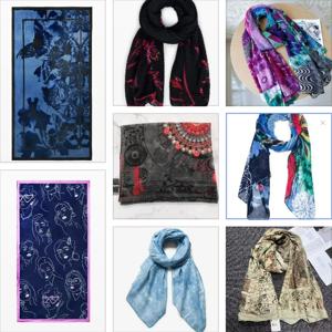 해외 무역 오리지널 스페인 봄 가을 신상 트렌드 패션 롱 숄 스카프