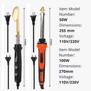 50W/100W 플라스틱 용접 수리 키트 온도 조절 납땜 스테이션 자동차 범퍼 수리 다리미 도구 풀세트 수리 도구