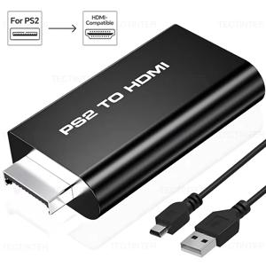 PS2 to HDMI 컨버터 - 1080P 풀 HD 어댑터, 3.5mm 오디오 출력 지원, 480i/480p/576i 및 모든 PS2 디스플레이 모드 지원