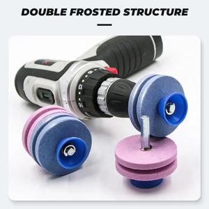 1개 범용 칼갈이 - 잔디 깎는 기계 칼날, 원예 도구 등을 위한 가장 빠른 회전식 드릴 커터 - 주름 없음, 간편