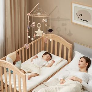 360 °    회전식 아기 모빌 침대 홀더 나무 아기 침대 이동식 암 설치가 간편한 신생아 모빌 암 아기 침대용