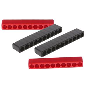 4개 10홀 스크루드라이버 비트 홀더 부드러운 고무 정리함 1/4인치 육각 스크루드라이버 헤드 드릴 비트 스탠드 케이스 전동 공구