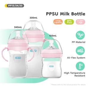 150/240/330ML 아기 PP 병 손잡이가 있는 신생아 젖병 우유병 수유 아기 병 신생아 수유 용품