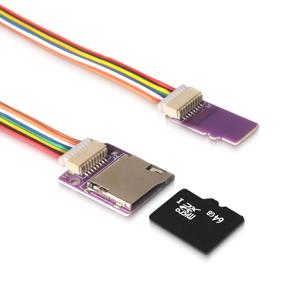 마이크로 SD 카드 연장 케이블 TF 카드 어댑터 스플릿 유연한 남성-여성 연장 케이블 나사 구멍 포함