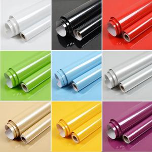 비닐 벽 솔리드 컬러 반짝 이는 배경 화면 자기 접착 장식 DIY 벽 스티커 주방 찬장 냉장고 데스크탑 현대 필름