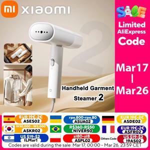 원래 XIAOMI MIJIA 휴대용 의류 기선 철 스팀 청소기 천 홈 전기 교수형 진드기 제거 기선 의류 2
