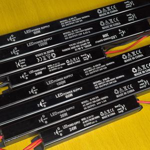 DC 24V 12V LED 얇은 전원 공급 장치 조명 1/2/PCS 변압기 AC120-240V 24W 36W 60W 100W LED 조명 드라이버 어댑터