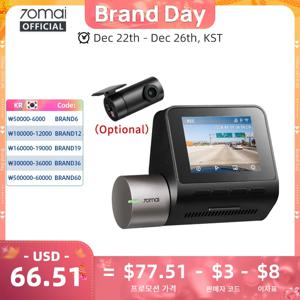 70mai A510 1944P HDR GPS ADAS 4G 연결 70mai 4G 전방 카메라 A510 차량용 블랙박스 24시간 주차 감시 후방 카메라