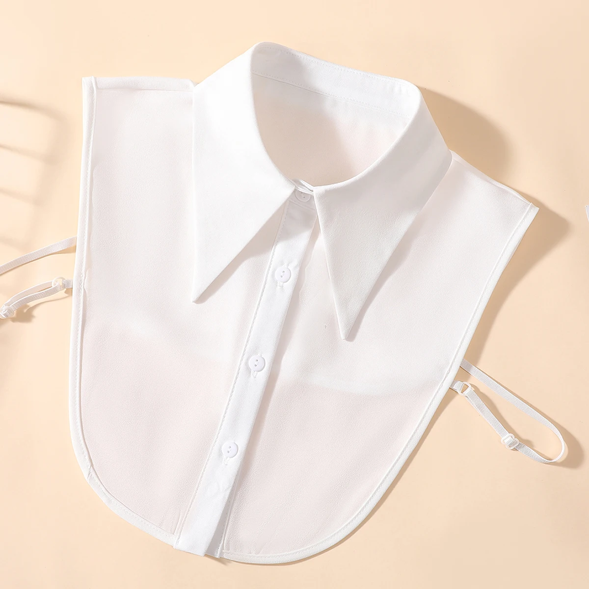 여성용 세련되고 우아한 암호화된 쉬폰 가짜 칼라 하프 셔츠 분리형 다목적 액세서리 칼라 XF-C1