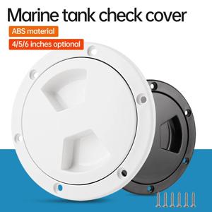 분리 가능한 커버가 있는 보트용 검정색 원형 미끄럼 방지 검사 해치 - 카약용 ABS 플라스틱 나사식 액세스 해치 커버,