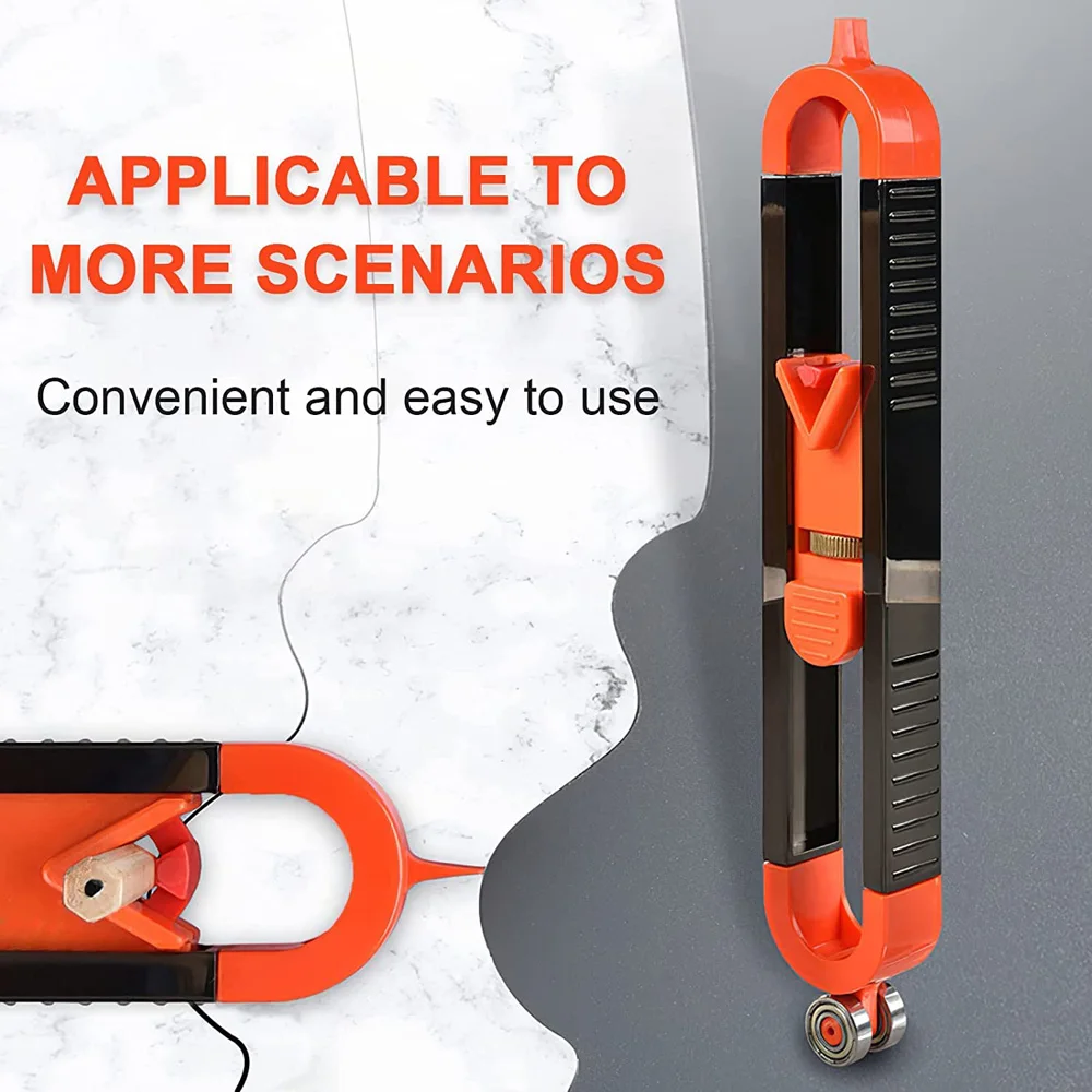 새로운 윤곽 게이지 스크라이브 도구 정밀 프로파일 도구 DIY 목공 가장자리 코너 측정 도구에 대한 불규칙한 모양 복사기