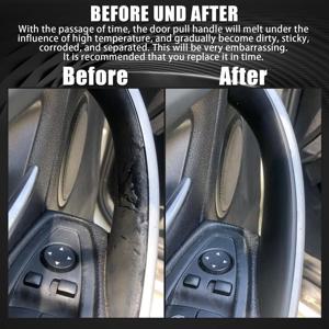 자동차 인테리어 도어 핸들 BMW F30 F31 F32 F34 F36 F80 F82 3 4 시리즈 3GT ABS 인테리어 도어 핸들 당겨 보호 커버