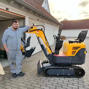 맞춤형 1Ton 소형 크롤러 굴삭기 EPA 유로 5 농업용 1000KG 배거 도매 고품질 가정용 미니 디젤 파는 사람
