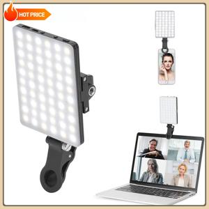 휴대폰 필 라이트 LED 램프 사진 키트, USB PD 듀얼 포트 충전 필 램프, 라이브 방송 셀카 화상 회의용