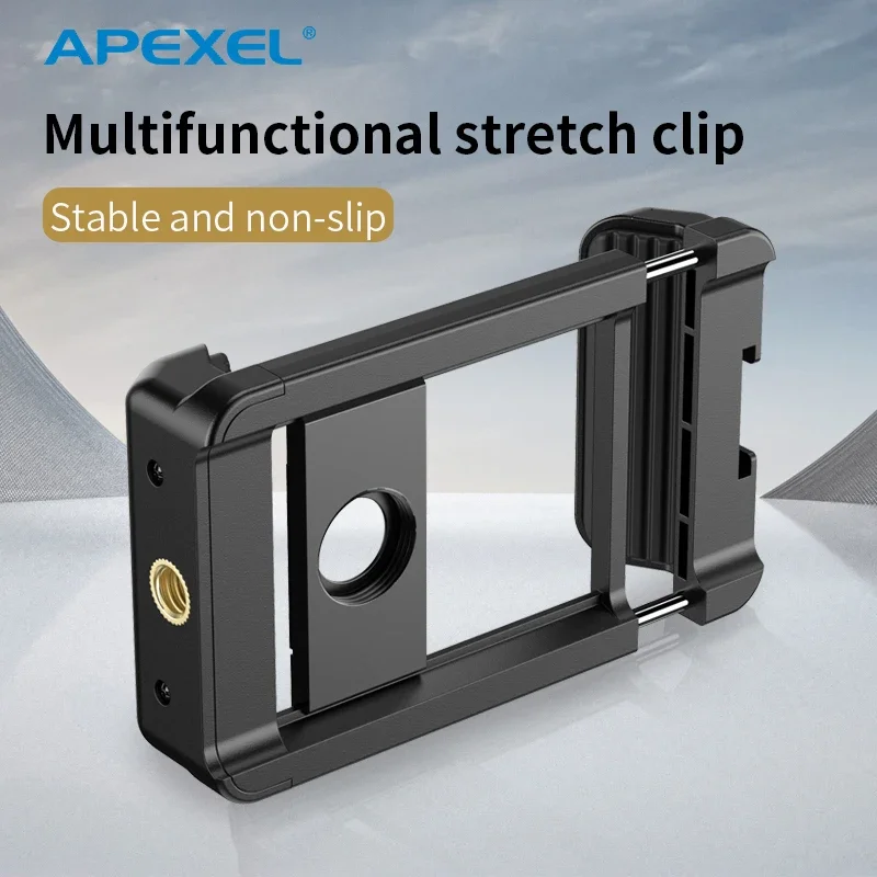 APEXEL 17MM 스레드 범용 클립 APEXEL 휴대폰 렌즈용 확장형 클램프 iPhone Samsung 모든 스마트폰