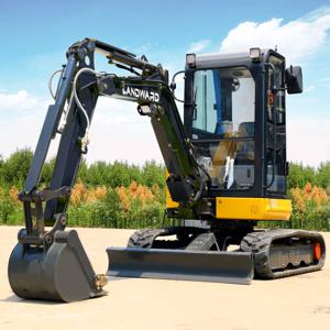 공장용 유압 디젤 굴삭기 EPA/유로 5 엔진 과수원 농장용 4톤 소형 고무 크롤러 백호 미니 굴삭기 맞춤 제작