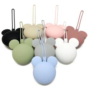 1pcs 새로운 미키 실리콘 저장 가방은 휴대하기 쉽습니다. 이유식 등급 펜던트 DIY 액세서리 아기 장난감 선물
