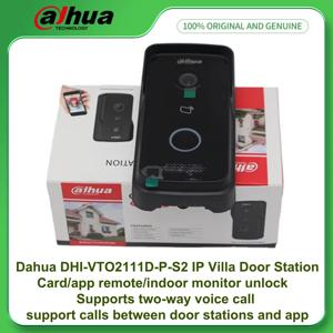 Dahua DHI-VTO2111D-P-S2 IP 빌라 도어 스테이션 양방향 음성 통화 탬퍼 알람 PoE 전원 제어 2개의 잠금 장치 고화질 카메라