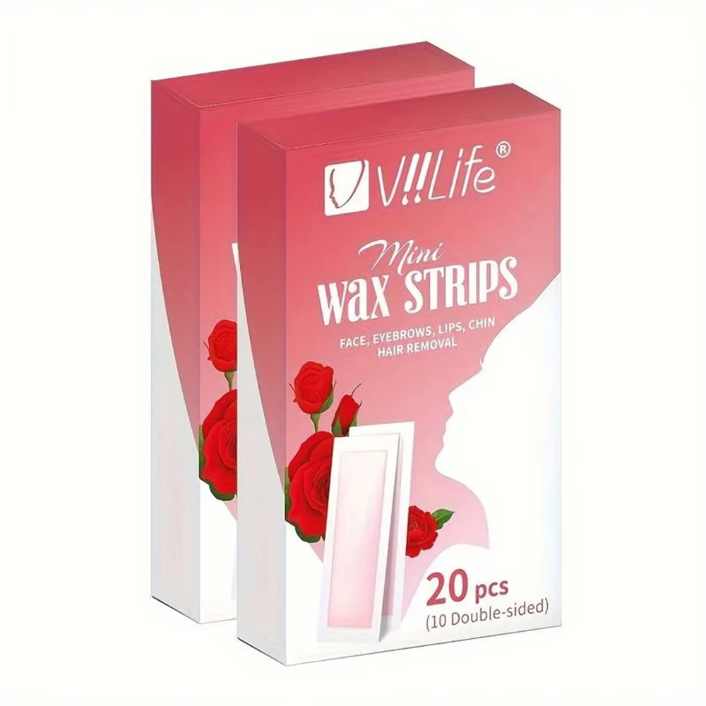 20/40Pcs 전문 제모 왁스 스트립 왁싱 와이프 스티커 얼굴 다리 립 눈썹 다리 팔 바디 헤어 제거