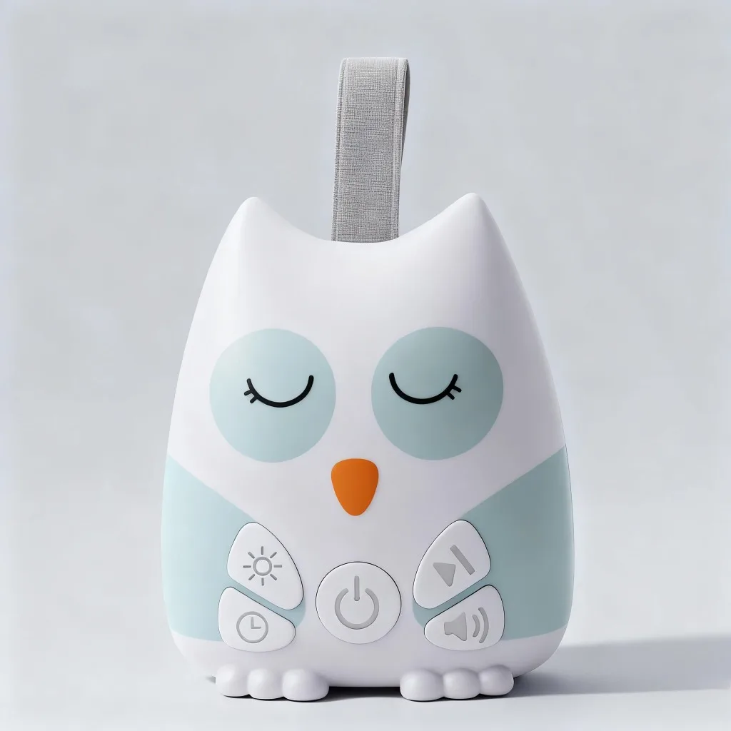 휴대용 올빼미 백색소음기 아기용 30가지 자연음 유아용 수면보조기 여행 친화적