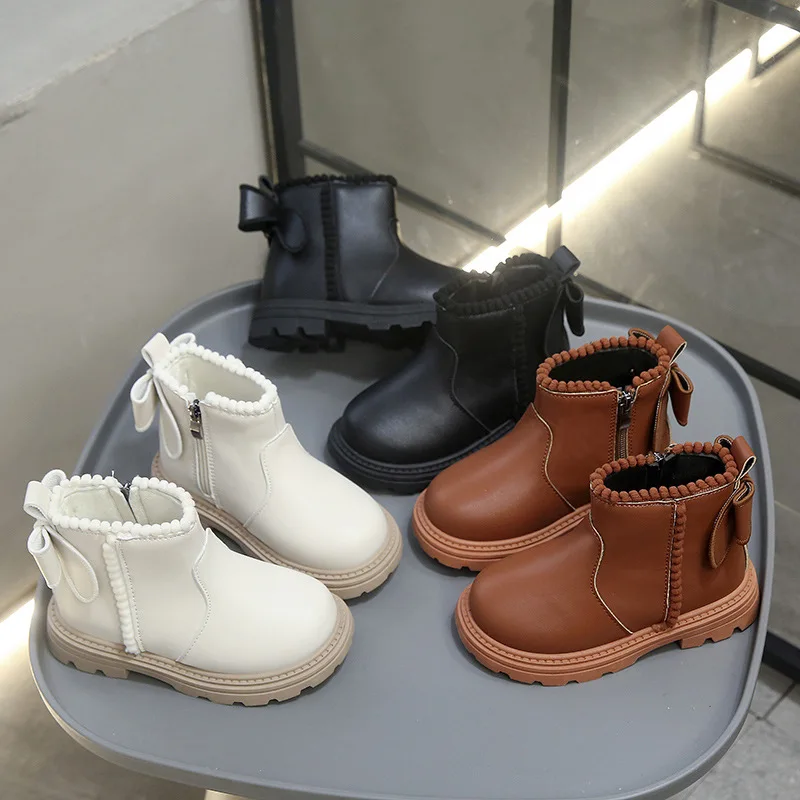 가을 겨울 아기 유아용 숏부츠, 매우 따뜻한 남아 여아용 PU 가죽 부츠, 패션 유아 부츠, 아동 스노우 부츠