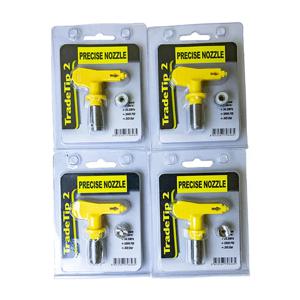 1PCS 스프레이 팁 리버시블 팁 에어리스 스프레이 노즐 옐로우 에어리스 페인트 스프레이어 311/313/411/517/519/411/625용