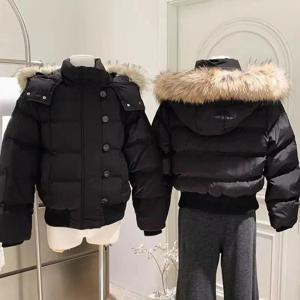 가을 겨울 퍼 후드 재킷 남성 아우터웨어 두꺼운 숏 파카 코트 인조 퍼 칼라 파카 캐주얼 레트로 재킷 신상