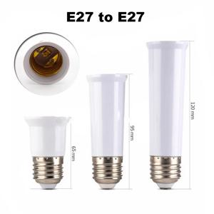 65mm 95mm 120mm E27 ~ E27 익스텐더 램프 홀더 기본 전구 확장 확장 소켓 어댑터 LED 조명 어댑터 변환기