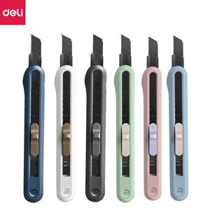 Deli Nusign 유틸리티 나이프 Morandi 개폐식 포켓 나이프 Unboxing 커터 9MM SK4 블레이드 스냅 오프 нож Cuchillo 편지지 도구