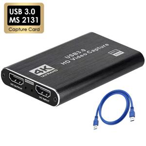 4K USB 3.0 비디오 캡처 카드 HDTV 1080P 60Hz HD 비디오 레코더 그랩버 (PS4 OBS 게임 녹화 라이브 스트리밍용)