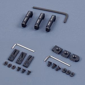 새로운 알루미늄 3PCS M-LOK 스위치 케이블 클립 와이어 가이드 시스템 M300 M600 PEQ 라이트 케이블 관리 피카티니 레일용